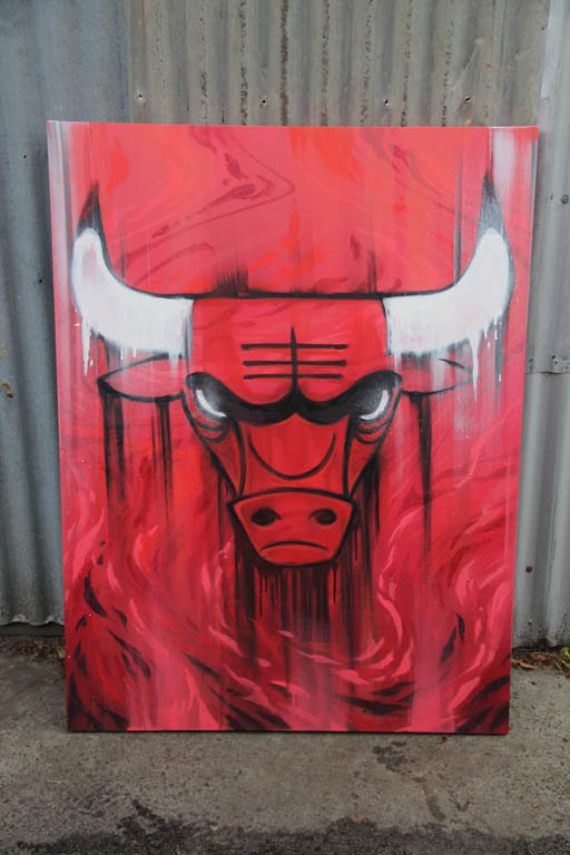 512x768 Chicago Bulls - Chicago Bulls Painting