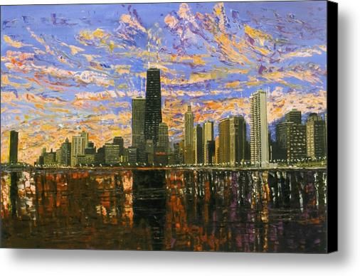 506x388 Chicago Canvas Print Canvas Art By Mike Rabe Chicago, Canvases - Chicago Canvas Painting