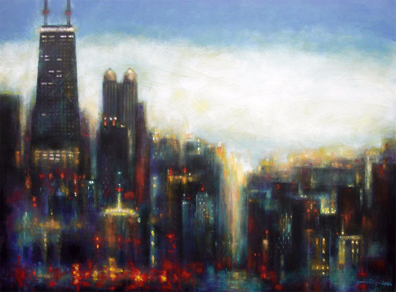 Chicago Canvas Painting At PaintingValley Com Explore Collection Of   Chicago Canvas Painting 18 