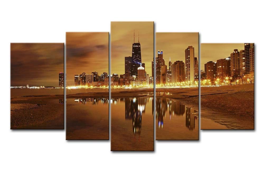 Chicago Canvas Painting At PaintingValley Com Explore Collection Of   Chicago Canvas Painting 3 