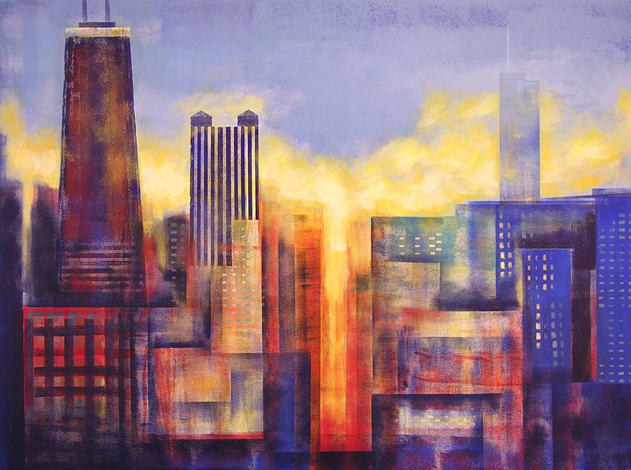 Chicago Cityscape Painting