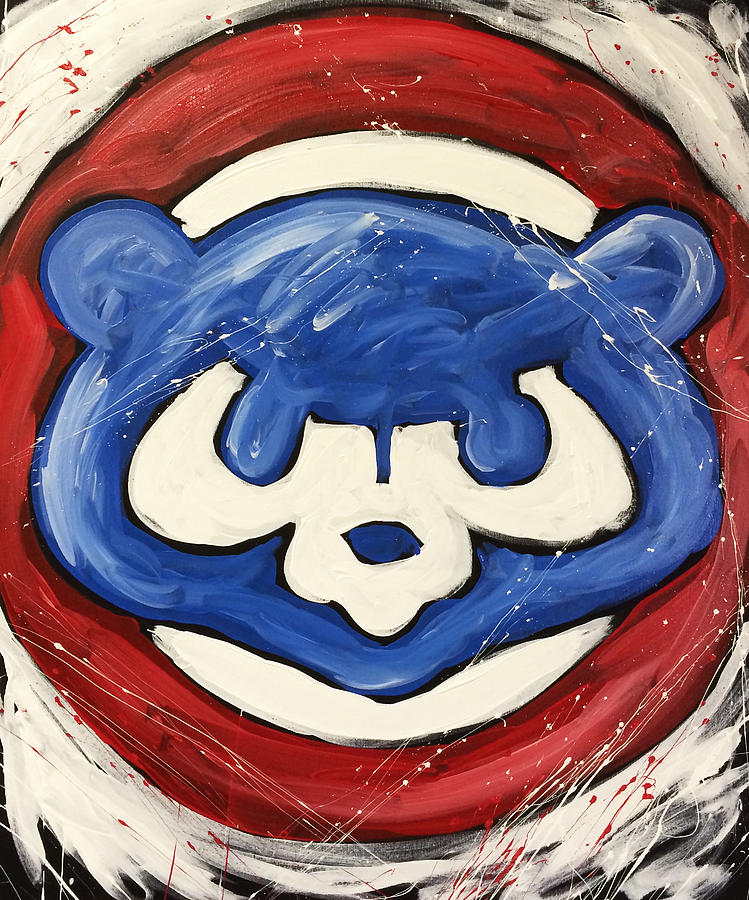 749x900 Chicago Cubs Painting By Elliott - Chicago Cubs Painting