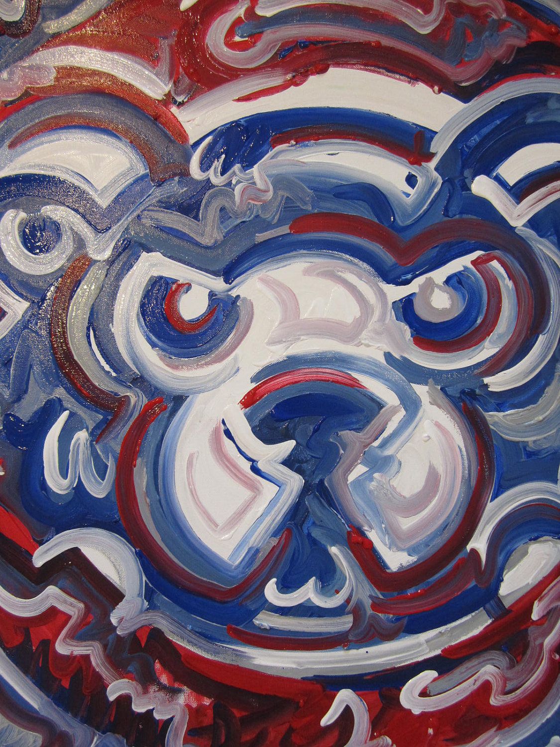 1125x1500 Chicago Cubs Painting By Justin Patten Chicago Cubs - Chicago Cubs Painting