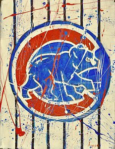 232x300 Chicago Cubs Paintings - Chicago Cubs Painting