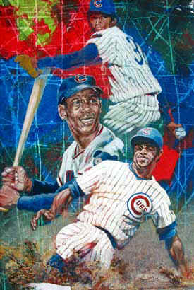 275x410 Fergie Jenkins Autographed Chicago Cubs Art Print Posters - Chicago Cubs Painting