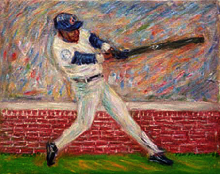 454x360 Sammy Sosa Chicago Cubs Paintings And Prints By Paulb - Chicago Cubs Painting