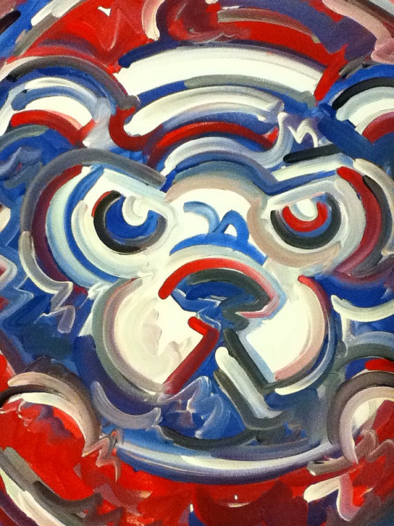 570x760 Chicago Cubs Artwork 599 Best Go Cubbys Images On Cubs - Chicago Cubs Painting