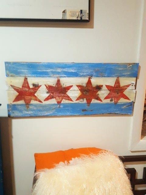 480x640 Chicago Flag Wall Art Flag Wall Art Painting Home Decor Ideas - Chicago Flag Painting