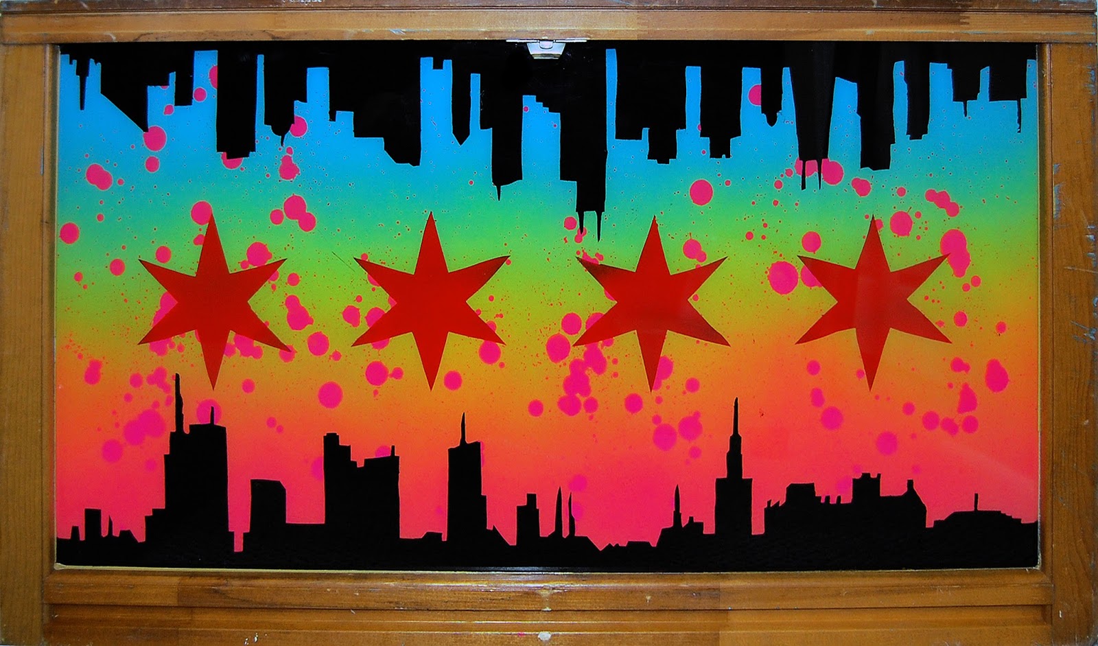 1600x941 Commissioned - Chicago Flag Painting