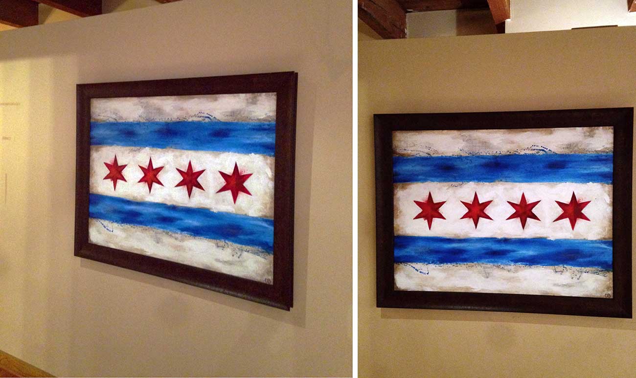 1300x773 Chicago Flag David Bozic Art + Design - Chicago Flag Painting