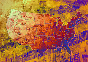 300x210 Chicago Flag Paintings Fine Art America - Chicago Flag Painting