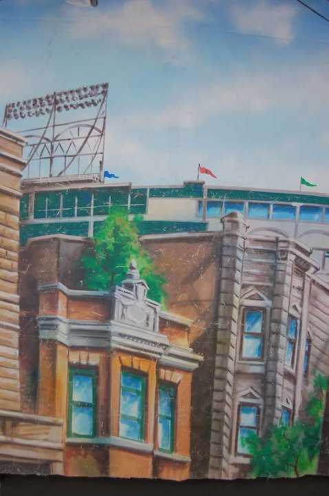 478x720 Massive Wrigley Field Wrigleyville Chicago Painting On Canvas - Chicago Painting