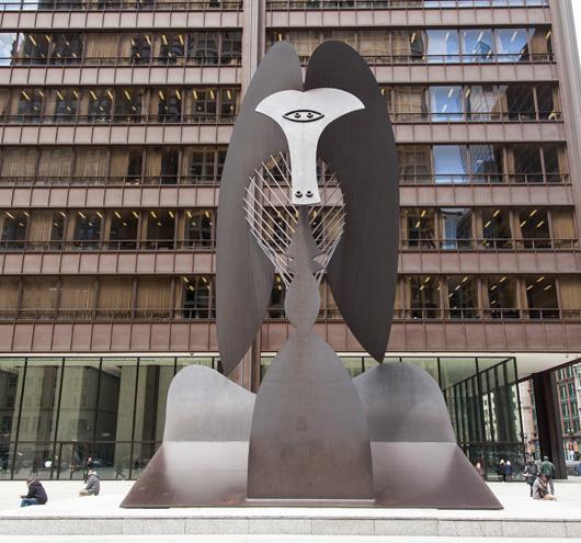 530x495 Statue Stories Chicago The Picasso - Chicago Picasso Painting
