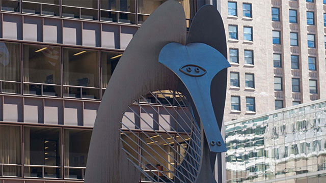 640x360 The Chicago Picasso Wttw Chicago - Chicago Picasso Painting