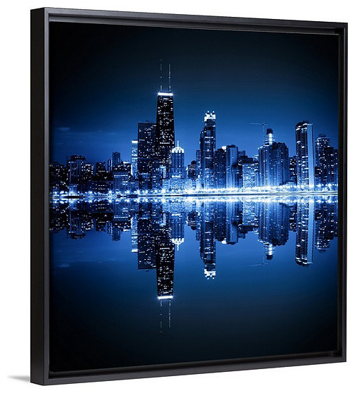 504x558 Chicago Skyline Wall Art - Chicago Skyline Canvas Painting