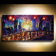 236x236 133 Best Cityscape Art Images On Cityscape Art - Chicago Skyline Painting Abstract