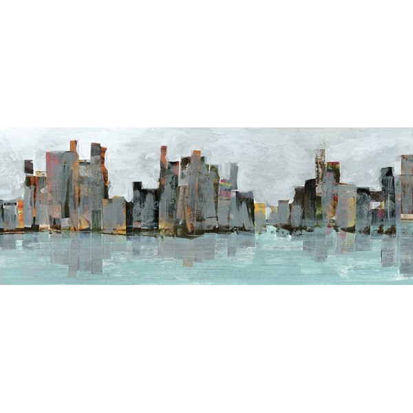 600x600 Empire Art Direct - Chicago Skyline Painting Abstract