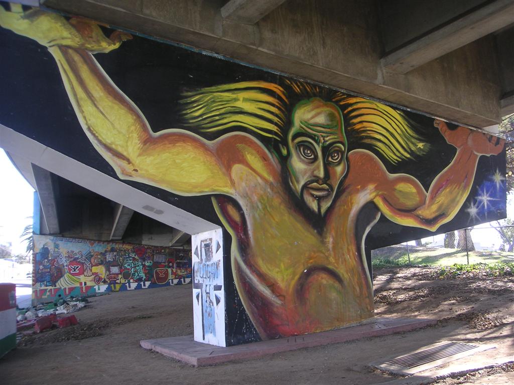 1024x768 Colossus Painting In Chicano Park - Chicano Painting