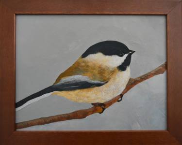 375x300 Chickadee Painting Paintings For Sale Saatchi Art - Chickadee Painting