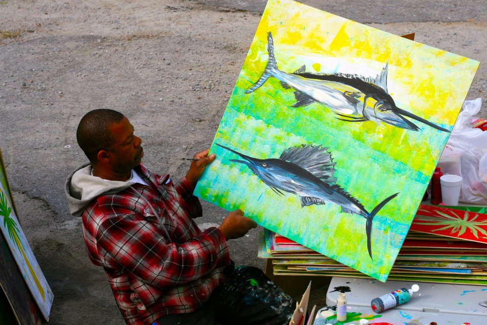 960x640 High Cotton Style The Chicken Man - Chicken Man Painting