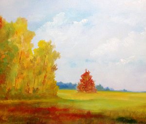 300x254 Chicken Man Paintings - Chicken Man Painting