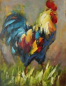 233x300 Chicken Paintings Chicken Oil Paintings J05 Beauties In Flight - Chicken Oil Painting