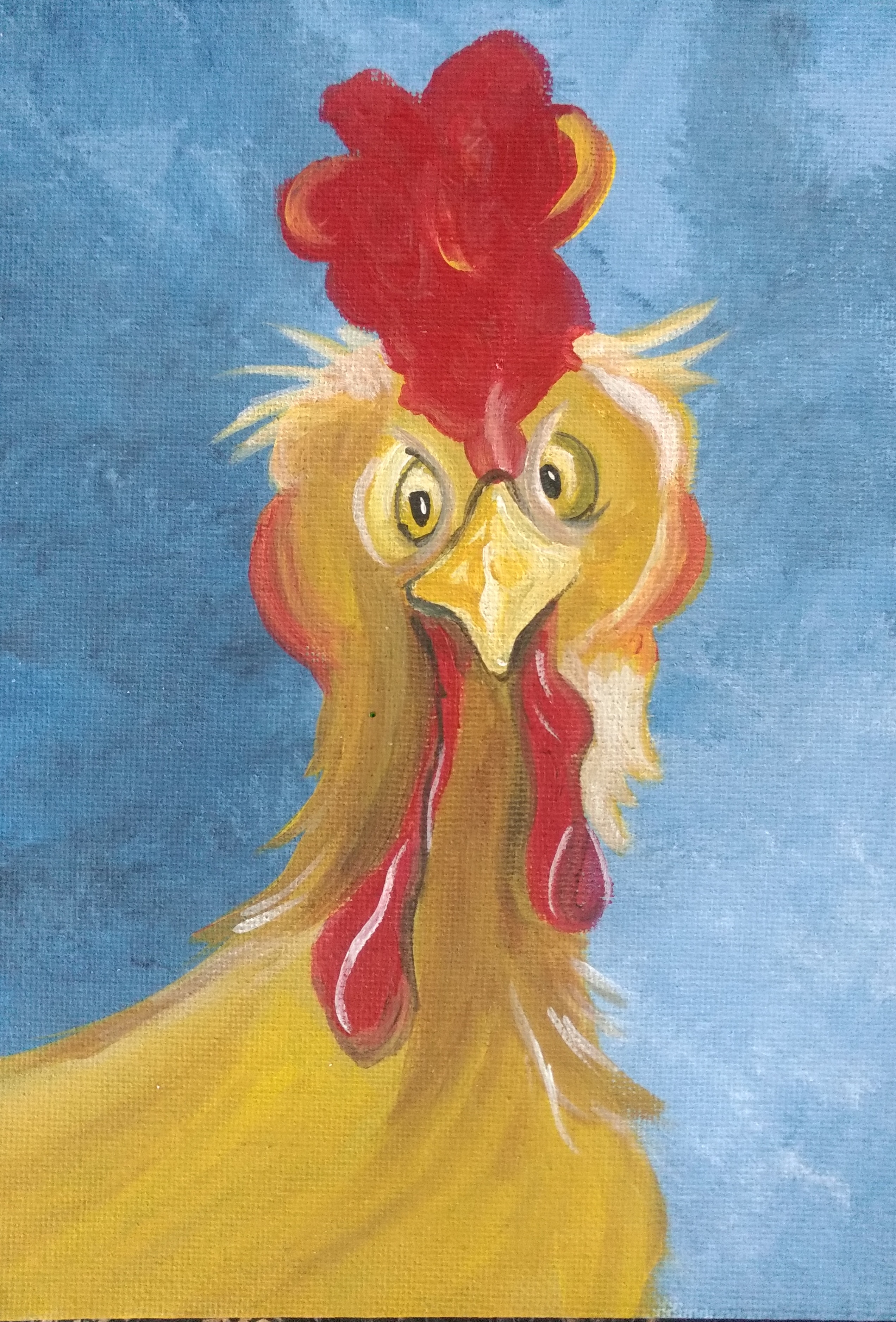 2545x3753 She's No Spring Chicken' Spring Chicken Painting Party Welcome - Chicken Painting