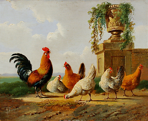 626x512 Chicken Painting - Chicken Painting
