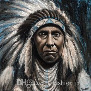 320x320 2018 Chief Joseph Native American Artwork,high Quality Handpainted - Chief Joseph Painting