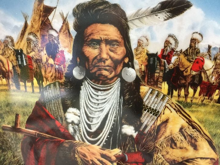 720x540 Franklin Mint Collector Plate Chief Joseph Man Of Peace Art By - Chief Joseph Painting
