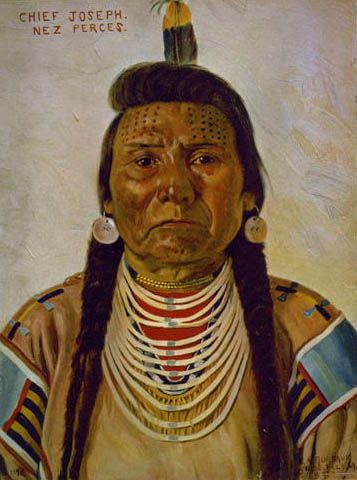 357x480 Painting Of Chief Joseph, Of The Nez Perce Indians Native - Chief Joseph Painting