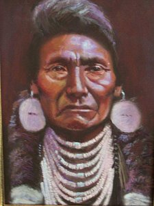 225x300 Chief Joseph Painting By Dave Holman - Chief Joseph Painting