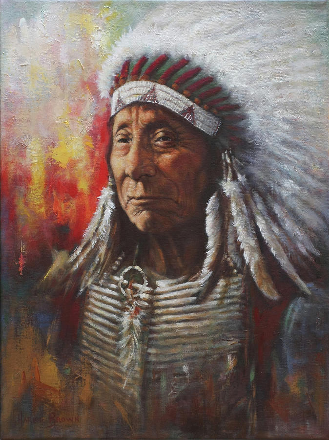 674x900 Indian Chief Paintings Fine Art America - Chief Painting