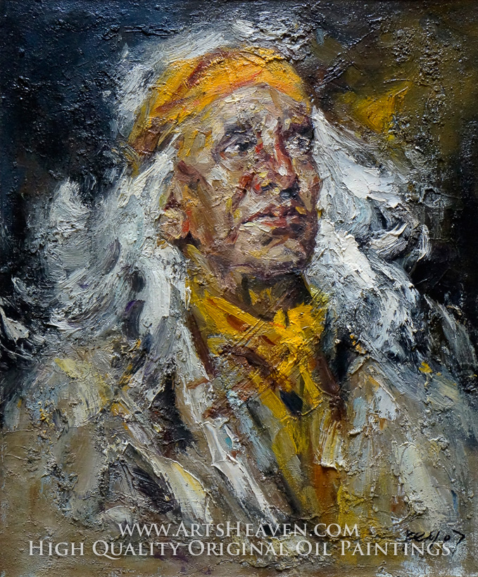 679x820 Reproduction Painting Various Artist Portrait Of An Indian Chief I - Chief Painting