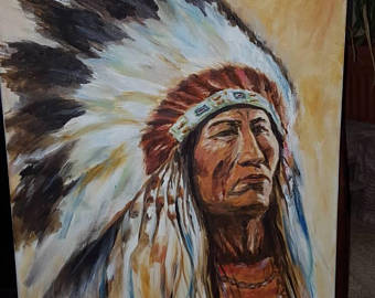 340x270 Chief Painting Etsy - Chief Painting