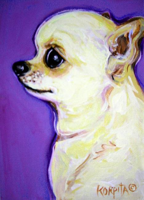 468x650 Stunning Funny Chihuahua Acrylic Painting Reproductions For Sale - Chihuahua Painting