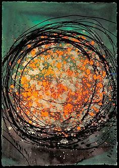 236x332 Mixed Media Float Painting (Lithograph Amp Acrylic) By Dale Chihuly - Chihuly Painting