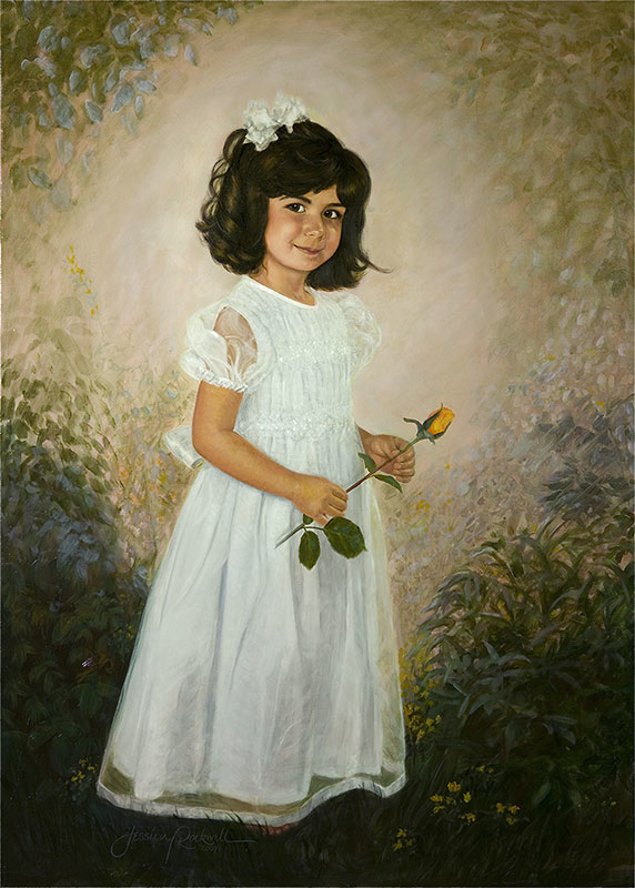 572x800 Children Oil Portraits - Child Oil Painting