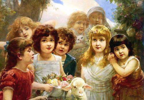 500x348 Oil Paintings Frames - Child Oil Painting