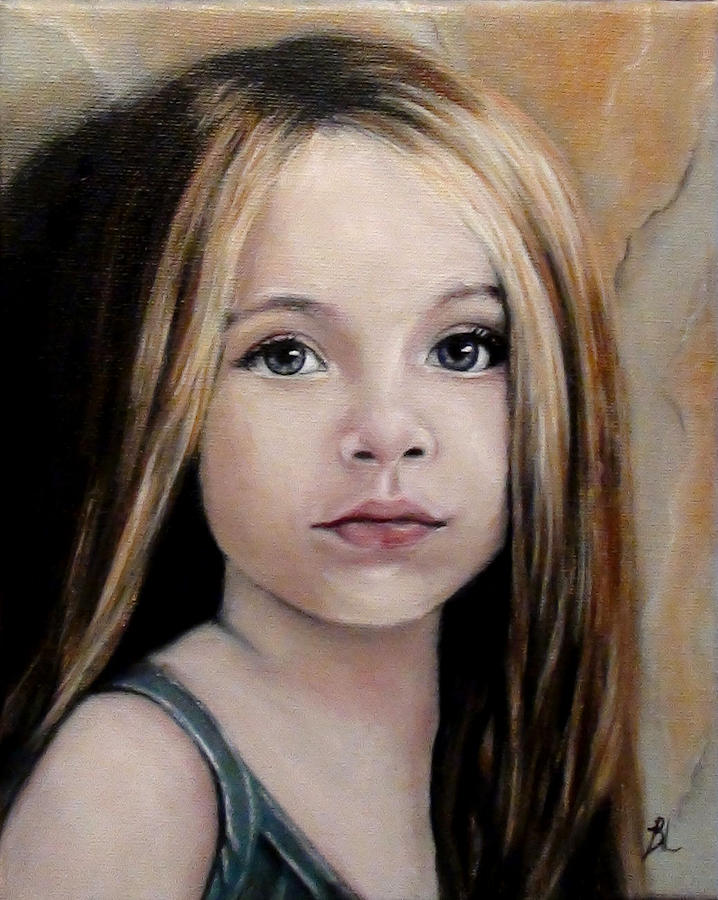 718x900 Child Portrait Painting By Elizabeth Barrett - Child Portrait Painting