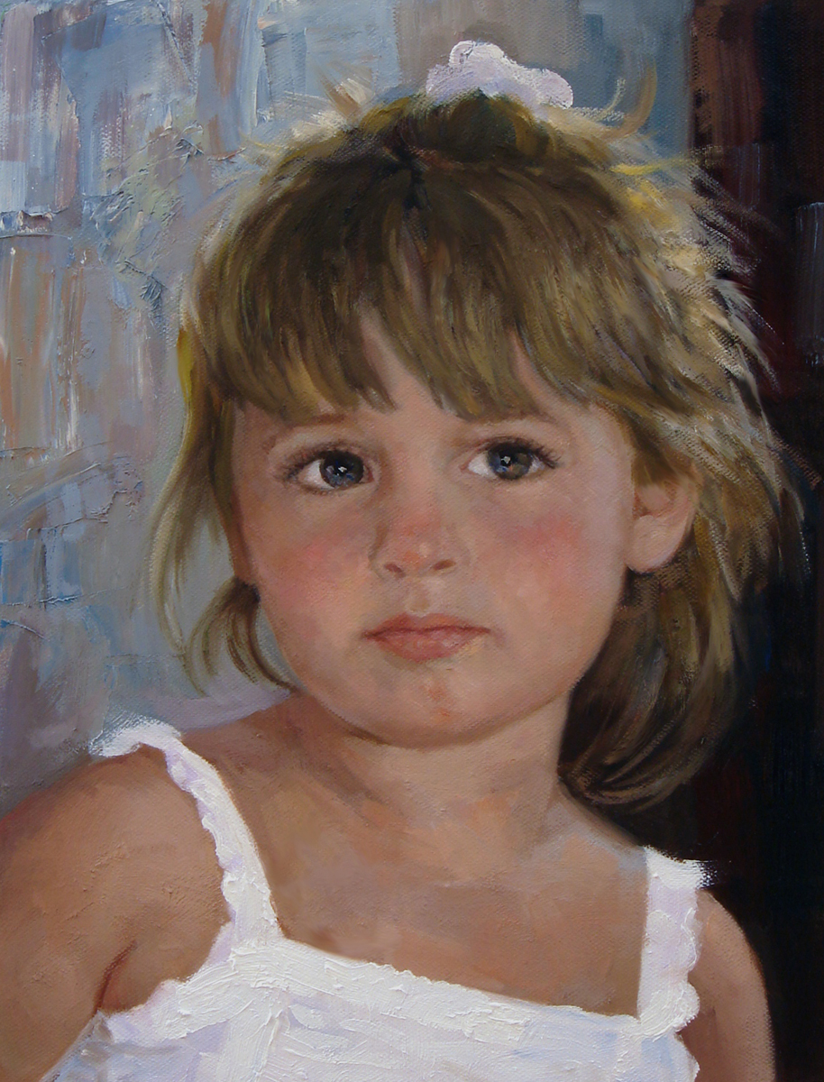 914x1200 Child Portraiture Commission A Portrait By Portrait Artist, Tom - Child Portrait Painting