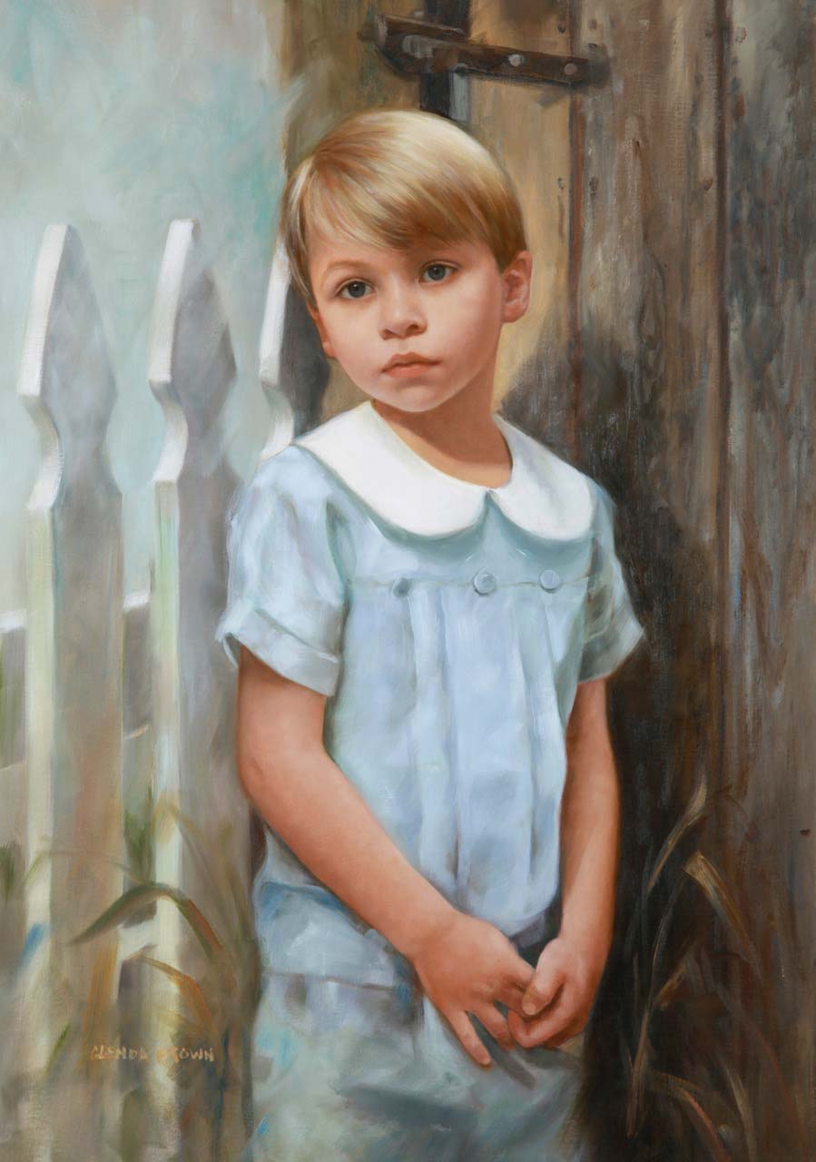 899x1280 Children Portraits Glenda Shaw Brown Portrait Artist - Child Portrait Painting
