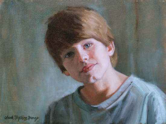550x413 Children Portraits Painted By Atlanta Artist Leah Hopkins Henry - Child Portrait Painting