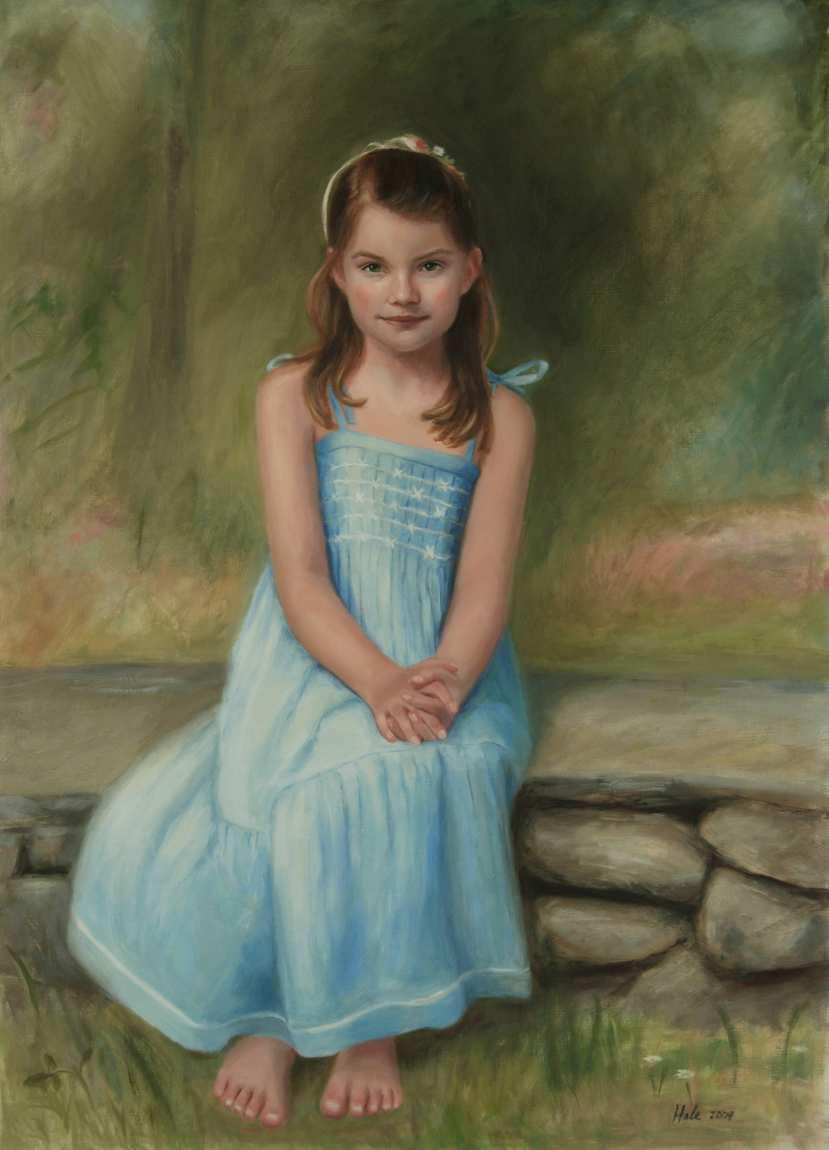 1191x1653 Emily Portrait Artist, Portrait Painter, Oil Portraits, Sonia - Child Portrait Painting