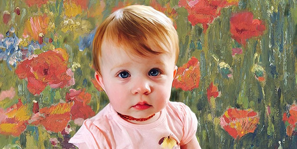 1024x514 Pet And Family Portraits Portraits By Nc - Child Portrait Painting