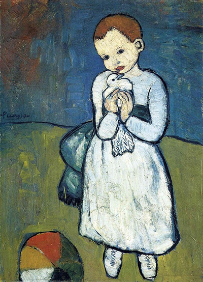 400x554 Child With A Dove By Pablo Picasso - Child With A Dove Painting