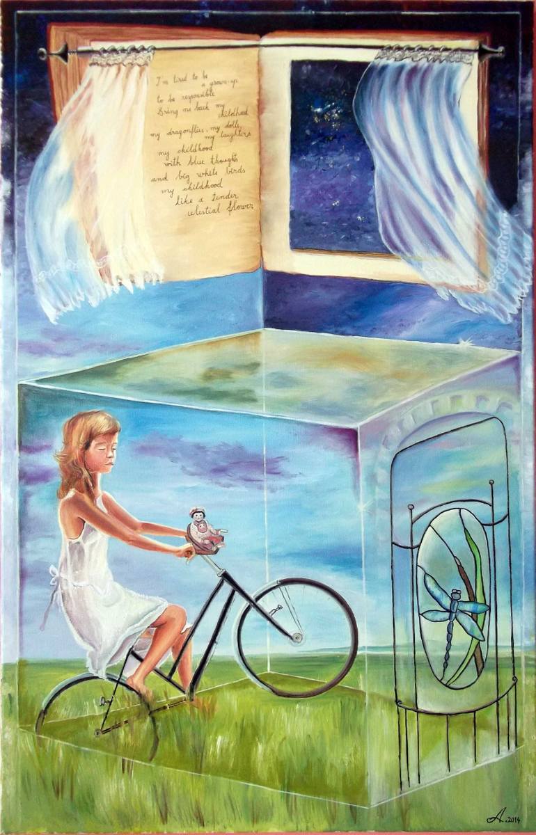 770x1200 Saatchi Art Childhood Painting By Adina Lupan - Childhood Painting