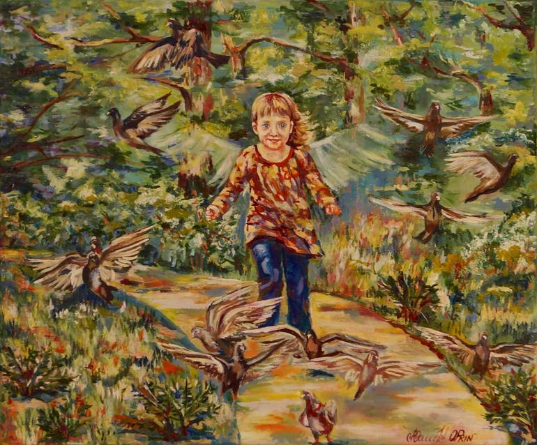 770x638 Saatchi Art Childhood Painting By Olga Prin - Childhood Painting