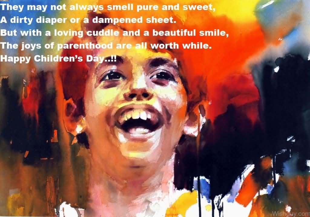 1024x719 Happy Children's Day Painting - Childrens Day Painting