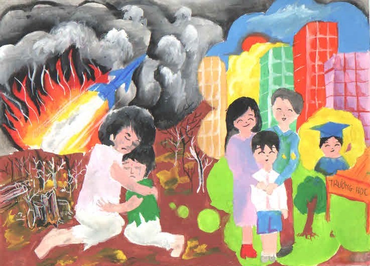 737x531 Partage Vietnam Responds To International Children's Day Lamako - Childrens Day Painting